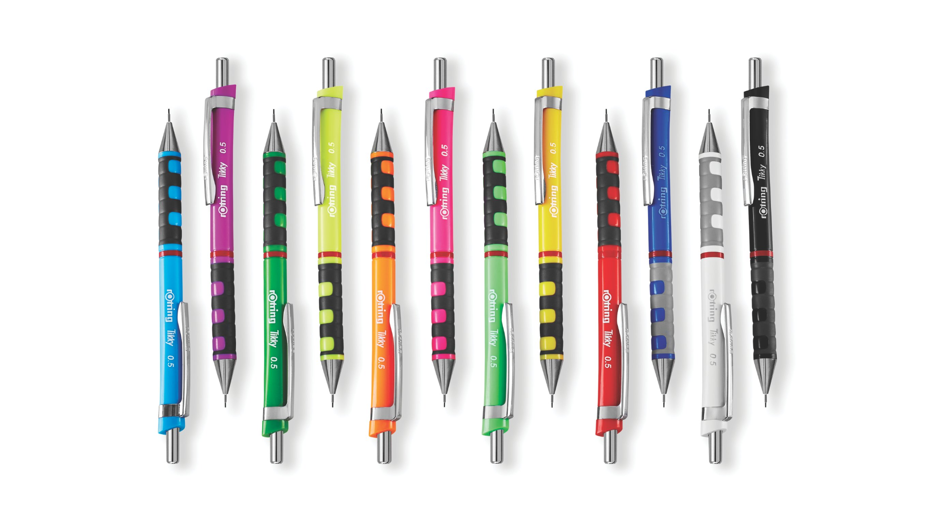 ROtring Tikky vulpotlood, 4-delig set, zwart, 1